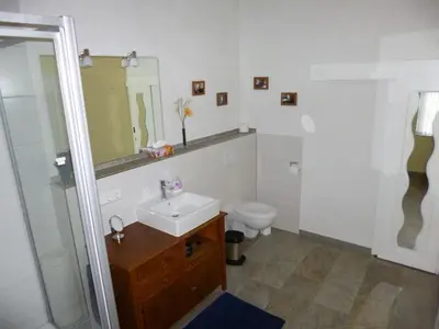 Ein Badezimmer in der Unterkunft Gästehaus Rheinromantik