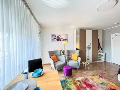 Ein Sitzbereich in der Unterkunft Apartment Flieder - A110 by Interhome