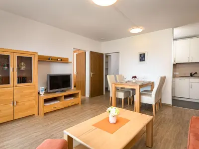 Küche/Küchenzeile in der Unterkunft Apartment Rheinblick - A1208 by Interhome