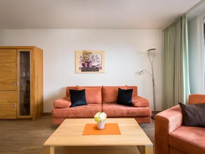 Ein Sitzbereich in der Unterkunft Apartment Rheinblick - A1208 by Interhome