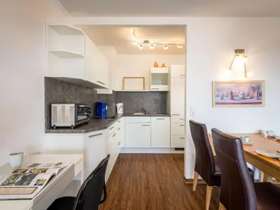 Küche/Küchenzeile in der Unterkunft Apartment Sonnenblick - B905 by Interhome