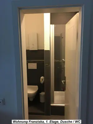 Ein Badezimmer in der Unterkunft Ferienwohnung im Herzen der Koblenzer Altstadt