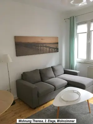 Ein Sitzbereich in der Unterkunft Ferienwohnung im Herzen der Koblenzer Altstadt