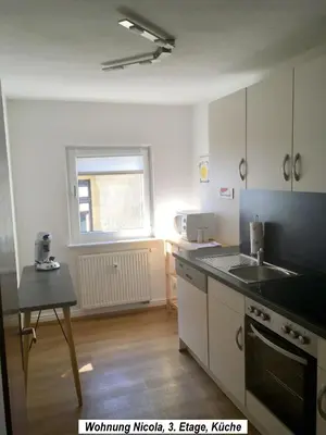 Küche/Küchenzeile in der Unterkunft Ferienwohnung im Herzen der Koblenzer Altstadt
