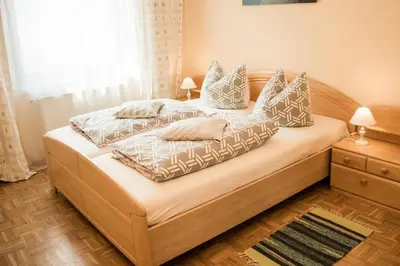 Ein Bett oder Betten in einem Zimmer der Unterkunft Haus Helene