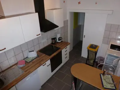Küche/Küchenzeile in der Unterkunft Ferienwohnung Pretz