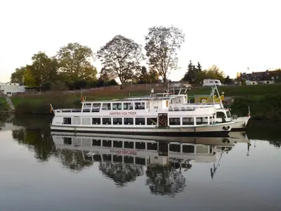 Blick auf einen Fluss in der Nähe der Ferienwohnung