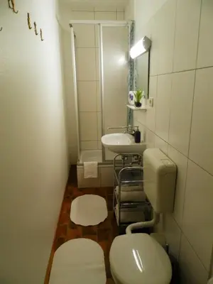 Ein Badezimmer in der Unterkunft Saar-Mosel-Tal