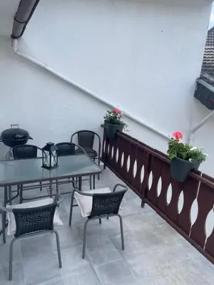 Ein Sitzbereich in der Unterkunft Relaxen im alten Winzerhaus Fewo OG