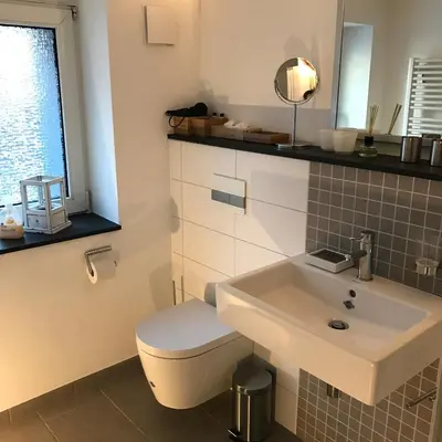 Ein Badezimmer in der Unterkunft Wander- und Aktivchalet