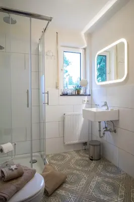 Ein Badezimmer in der Unterkunft Landhotel Eifellust