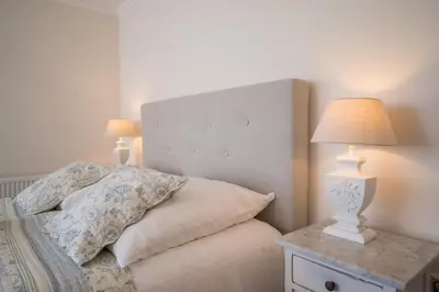 Ein Bett oder Betten in einem Zimmer der Unterkunft Landhotel Eifellust