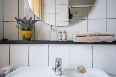Ein Badezimmer in der Unterkunft Landhotel Eifellust
