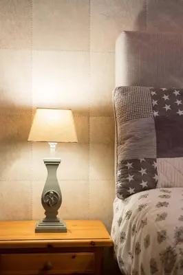 Ein Bett oder Betten in einem Zimmer der Unterkunft Landhotel Eifellust