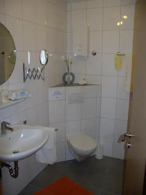 Ein Badezimmer in der Unterkunft Gästehaus Kloep
