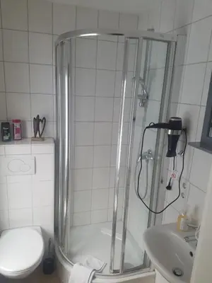 Ein Badezimmer in der Unterkunft Gästehaus Kloep