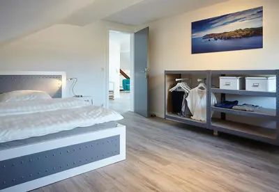 Ein Bett oder Betten in einem Zimmer der Unterkunft Ferienwohnung Schwarz