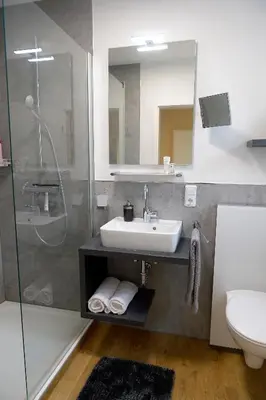 Ein Badezimmer in der Unterkunft Ferienwohnung Wagner 4 Sterne