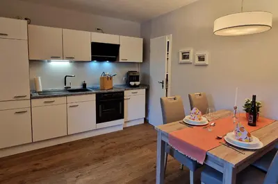 Küche/Küchenzeile in der Unterkunft Ferienwohnung Wagner 4 Sterne