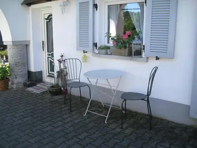 Ein Balkon oder eine Terrasse in der Unterkunft Romantikmühle Heartlandranch