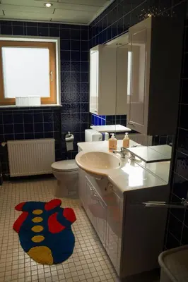 Ein Badezimmer in der Unterkunft Zum Ehranger Wald 2a