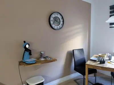 Ein Sitzbereich in der Unterkunft Gästehaus Zeller Altstadt