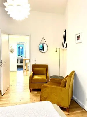 Ein Sitzbereich in der Unterkunft Über den Dächern Boppards
