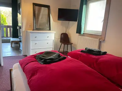 Ein Bett oder Betten in einem Zimmer der Unterkunft Traumhaus am See