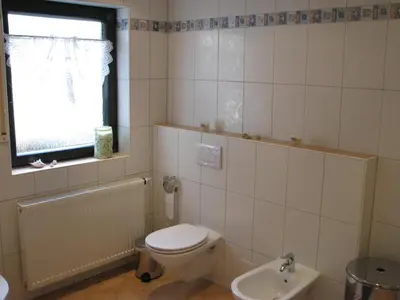 Ein Badezimmer in der Unterkunft Ferienwohnung Arnold