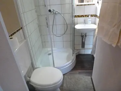 Ein Badezimmer in der Unterkunft Unterm Wingert