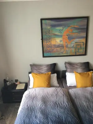 Ein Bett oder Betten in einem Zimmer der Unterkunft Gasthof zur alten Feuerwache