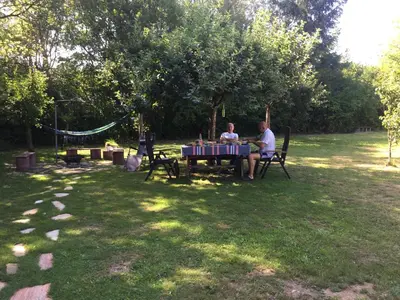Ein Garten an der Unterkunft Ferienhaus Sternenhimmel