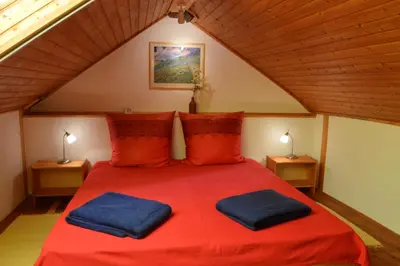 Ein Bett oder Betten in einem Zimmer der Unterkunft Haus Kaspers