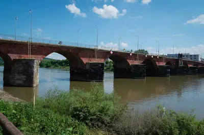 Blick auf einen Fluss in der Nähe der Ferienwohnung