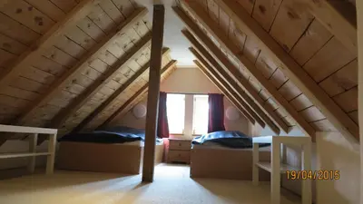 Ein Bett oder Betten in einem Zimmer der Unterkunft Meisenhof
