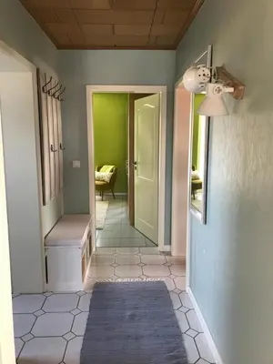 Ein Bett oder Betten in einem Zimmer der Unterkunft Ferienwohnung Zimmermann