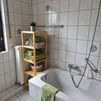 Ein Badezimmer in der Unterkunft Ferienwohnung Sehnental