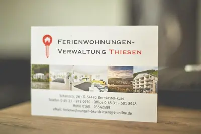 Ein Zertifikat, Auszeichnung, Logo oder anderes Dokument, das in der Unterkunft Ferienwohnung 