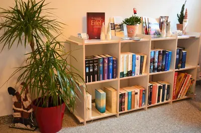 Die Bibliothek im Bed & Breakfast