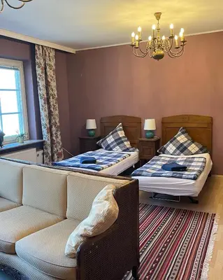 Ein Bett oder Betten in einem Zimmer der Unterkunft Musikalische Ferienwohnung mit Rheinblick