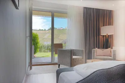 Ein Bett oder Betten in einem Zimmer der Unterkunft Hotel Restaurant zur Marienburg