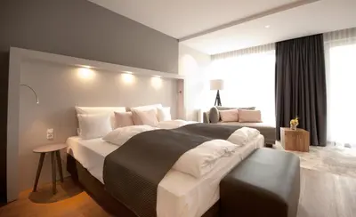 Ein Bett oder Betten in einem Zimmer der Unterkunft Hotel Restaurant zur Marienburg