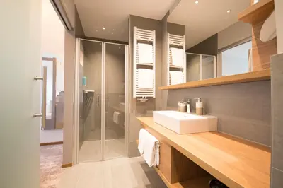 Ein Badezimmer in der Unterkunft Hotel Restaurant zur Marienburg