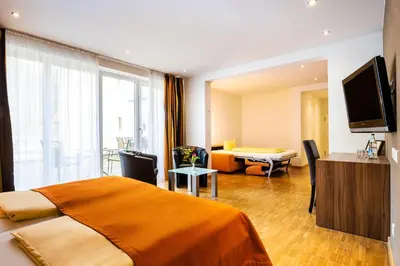TV/Unterhaltungsangebot in der Unterkunft Schroeders Stadtwaldhotel