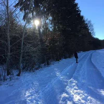 Panoramablick im Winter