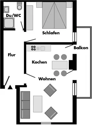 Grundriss der Unterkunft Ferienhaus Zenz - Ferienwohungen