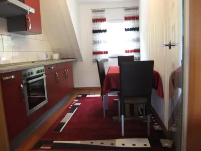 Küche/Küchenzeile in der Unterkunft Ferienwohnung Morgen