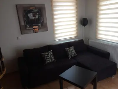 Ein Sitzbereich in der Unterkunft Hotel Stadt Coblenz