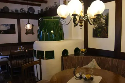 Ein Sitzbereich in der Unterkunft Bertricher Hof Hotel Garni