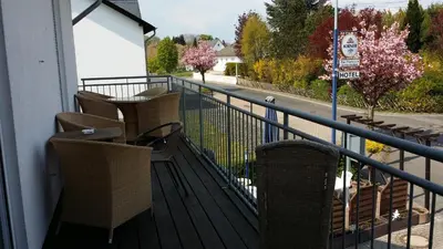Ein Balkon oder eine Terrasse in der Unterkunft Albergo Restaurante Da Franco